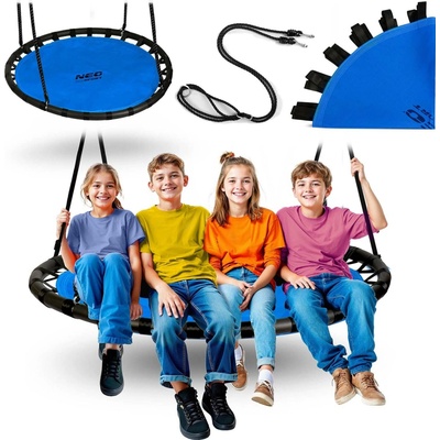 Neo-Sport Swingo Houpačka Čapí hnízdo 120 cm modrá