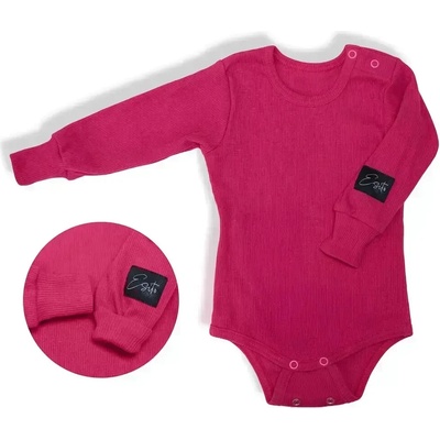 ESITO Rostoucí body žebrované Color HOT pink růžová