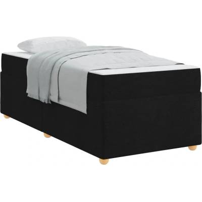 zahrada-XL 3399330 Rám postele s matrací Černá textil