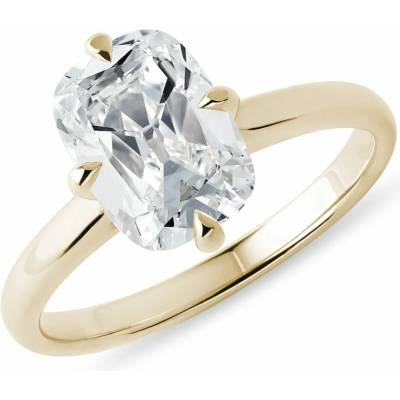 KLENOTA Prsten s diamantem v brusu old mine ve zlatě R1083753