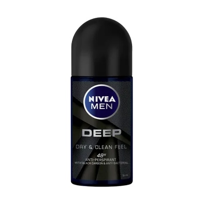 Nivea Men Deep Dry & Clean Мъжки рол-он против изпотяване
