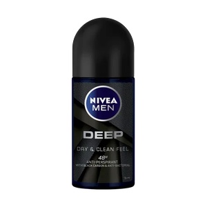 Nivea Men Deep Dry & Clean Мъжки рол-он против изпотяване
