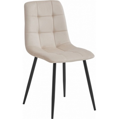 Textilomanie Kara Béžová sametová s černými nohami