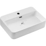 Comad TRUST 2 WHITE (E-6282) - Мивка за плот TRUST 55x38 см бял гланц (CM0057)