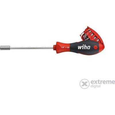 Wiha skrutkovač-držiak bitov 1/4" magneticky s bitmi 32901