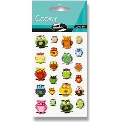 Maildor Samolepky 3D Cooky Sovy