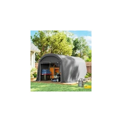 Outsunny Garážový stan 300 x 450 x 230 cm tmavě šedý – Zboží Mobilmania