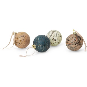 Ferm Living Коледни топки Ferm Living M мраморни 4 бр (1104267189)