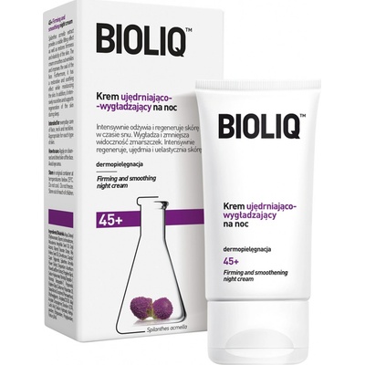 Bioliq 45+ liftingový a zpevňující noční krém pro vyhlazení kontur (Spilanthes Acmella) 50 ml
