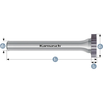 Karnasch 114011005 | Drážkovacia fréza s HP-2 ozubením kotúčová priemer 10,0x1,6x3-34 mm, nepovlakované