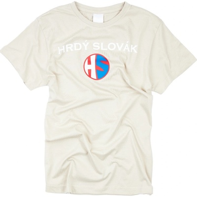 Pánske tričko Hrdý Slovák pieskové