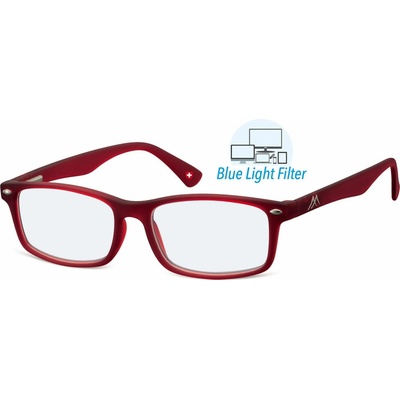 Montana Eyewear brýle na čtení a na počítač BLF83B červené