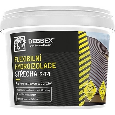 Den Braven Flexibilní hydroizolace STŘECHA S-T4 Barva Šedá Kbelík 5 kg