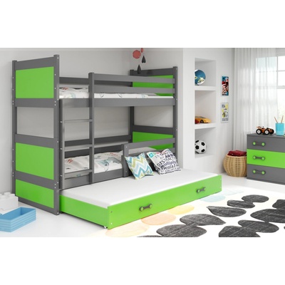 Interbeds Rico 3 Poschodová grafit zelená