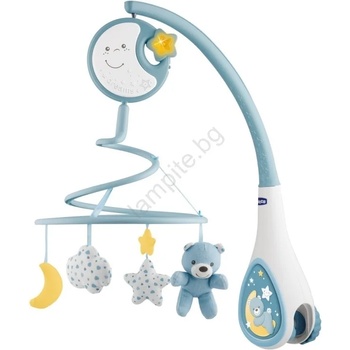 Image 1 of Chicco - Висулка за кошара с мелодия 3в1 NEXT2DREAMS 3xAA синя (AG0140)