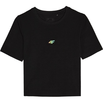 4F Тениска с щампа 4F 4F Print Logo Tee Ld61 - Black