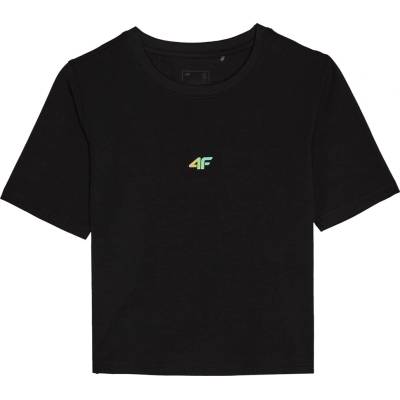 4F Тениска с щампа 4F 4F Print Logo Tee Ld61 - Black