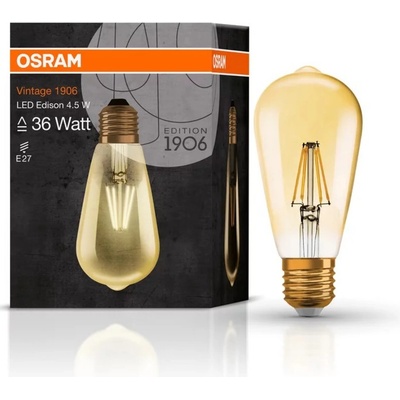 OSRAM VINTAGE 1906 LED CL Edison FIL GOLD 36/4, 5W/825 E2 LEDVANCE (20240134)