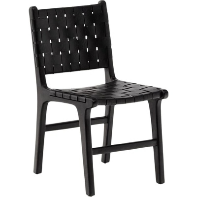 Kave Home Calixta Černá kožená