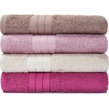 Bonami Selection Siena ručník růžová 4x střední ručník 50 x 100 cm