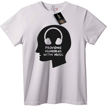 NOONEBRAND Тениска Музикални спомени - 4XL, White