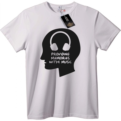 NOONEBRAND Тениска Музикални спомени - 4XL, White
