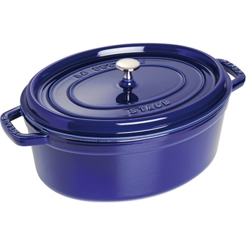 Staub Съд за готвене La Cocotte овален чугунен 6, 7 л син (40510-290-0)