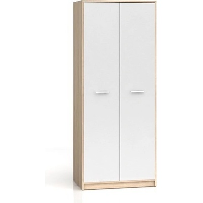 BRW Nepo Plus SZF2D Bílá + dub sonoma