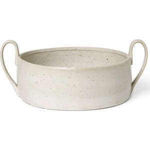 ferm LIVING Купа за плодове FLOW 32 см, бял, керамика с глазура, твърди LIVING (FERM1104264628)