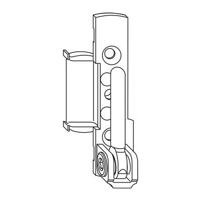 WINKHAUS Rohové ložisko EL.HT.18-12.RS 12/18-9V/13V 130 kg pravé stříbrné