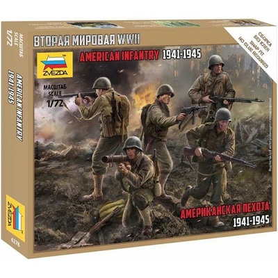 Zvezda figurky US Infantry WWII 1:72