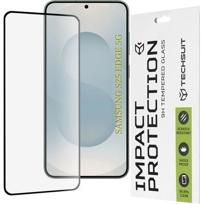 Techsuit - 111D Full Cover / Full Glue Glass - Samsung Galaxy S25 Edge - Черен