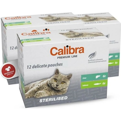 Calibra Cat Premium Sterilised Liver 12 x 100 g