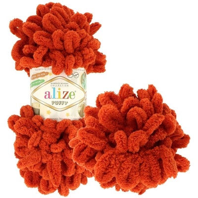 Alize Puffy 36 hrdzavá červená