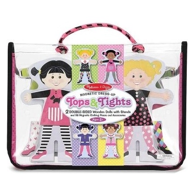 Melissa & Doug - Комплект магнитни кукли за преобличане в чантичка (14943)