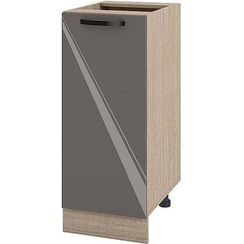 Image 1 of ИРИМ Долен кухненски шкаф Сити МФ-Антрацит гланц-05-40 35 см