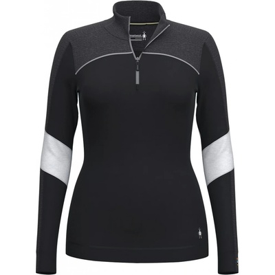 Smartwool W Classic Thermal Merino BL Colorblock 1/4 Zip B Lady black-charcoal heather