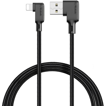 Mcdodo Ъглов кабел Mcdodo CA-7510, USB към Lightning, 1.2m, Черен (CA-7510)