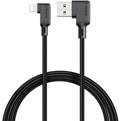 Mcdodo Ъглов кабел Mcdodo CA-7510, USB към Lightning, 1.2m, Черен (CA-7510)
