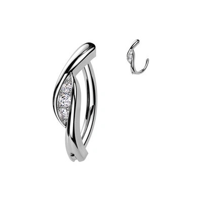 Šperky4U piercing do pupíku se dekorativním štítem WP0088