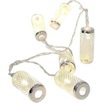 Eurolamp LED světelný řetěz s kovovým válcem barva teplá bílá 10 ks LED 1 ks