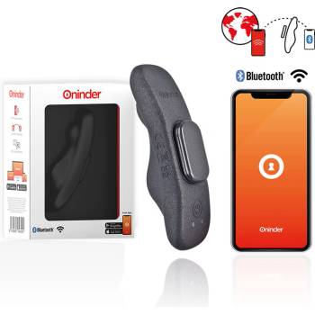 Oninder Manila Panty Rechargeable Vibrator 9 Speed Free App Black