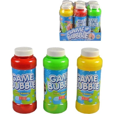 Náhradní náplň bublifuk 236ml plastová láhev s foukátkem 3 barvy