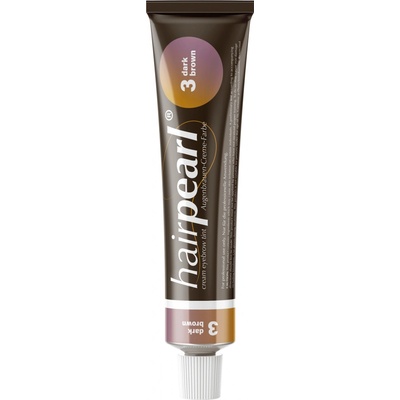 HairPearl Cream Eyelash and Eyebrow Color krémová farba na obočie a riasy 3 hnedá 20 ml