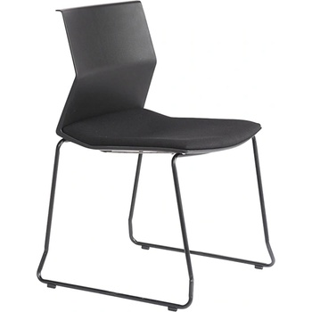 Image 1 of RFG Посетителски стол RFG 932H, текстил, метална основа, до 120 kg, черен, 4 бр (4010100279)