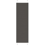 vidaXL Плисирана щора, черна, 65x200 см, ширина на плата 64, 4 см, полиестер (4015153)
