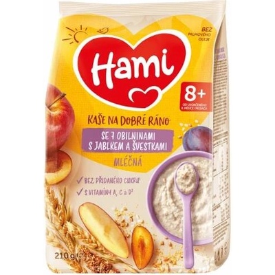 Hami Ml.kaše na dobré ráno 7obil.jab.švest.210 g