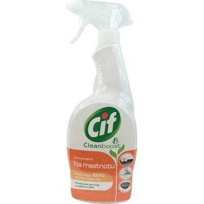 Cif Cleanboost univerzální čisticí sprej na mastnotu 750 ml rozprašovač