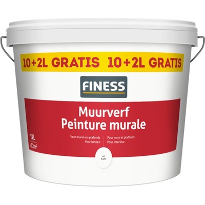 Finess Promo Malířská barva 8kg, Vzhled mat bílá, Velikost balení 8kg