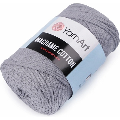 Pletací příze MACRAME Cotton (250g) varianta šedá holubí